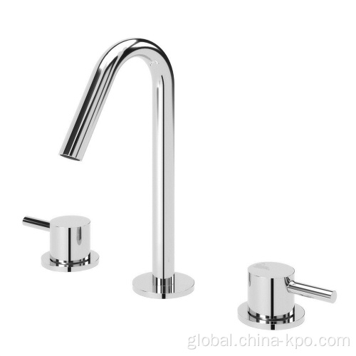 Two Handle Sink Faucet Double Handle Sink Brass Chrome Faucet Manufactory